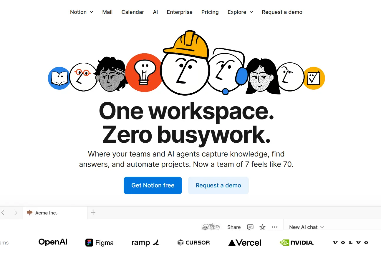 Plantilla compatible con Notion